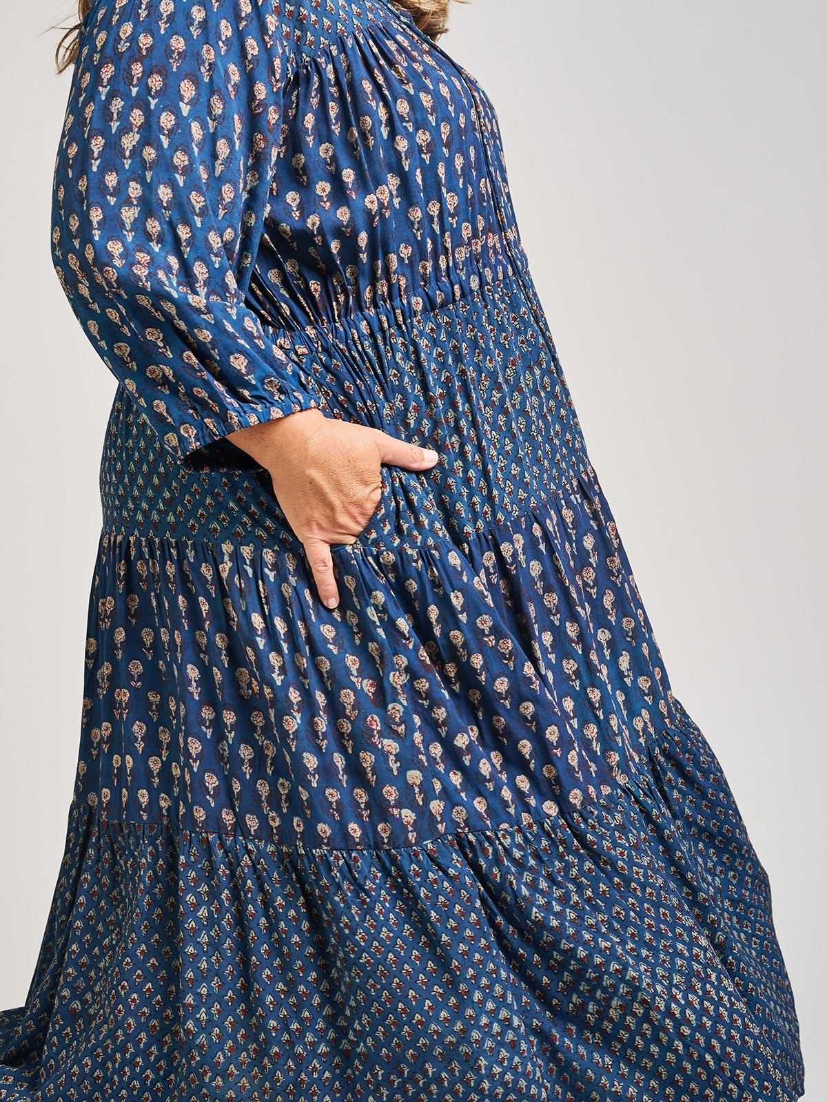 Adriana Plus Size Dress - Midnight Floral Mix - Image 4