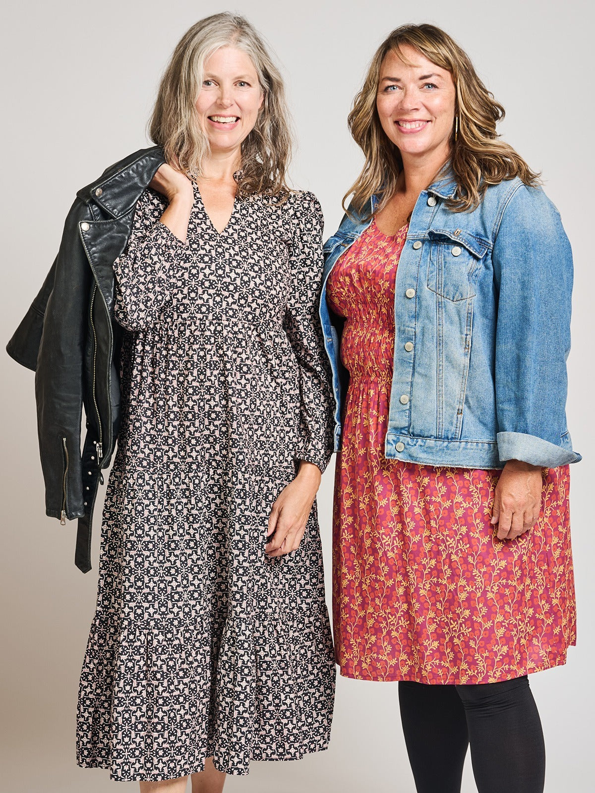 Norah Tiered Dress - Black Botanical - 图片 7