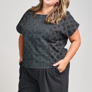 Cara Plus Size Top - Ikigai Black - Image 1