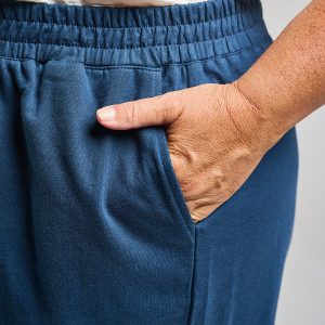 Fae Wide Leg Plus Size Pant - Loop Knit Blue - 图片 7