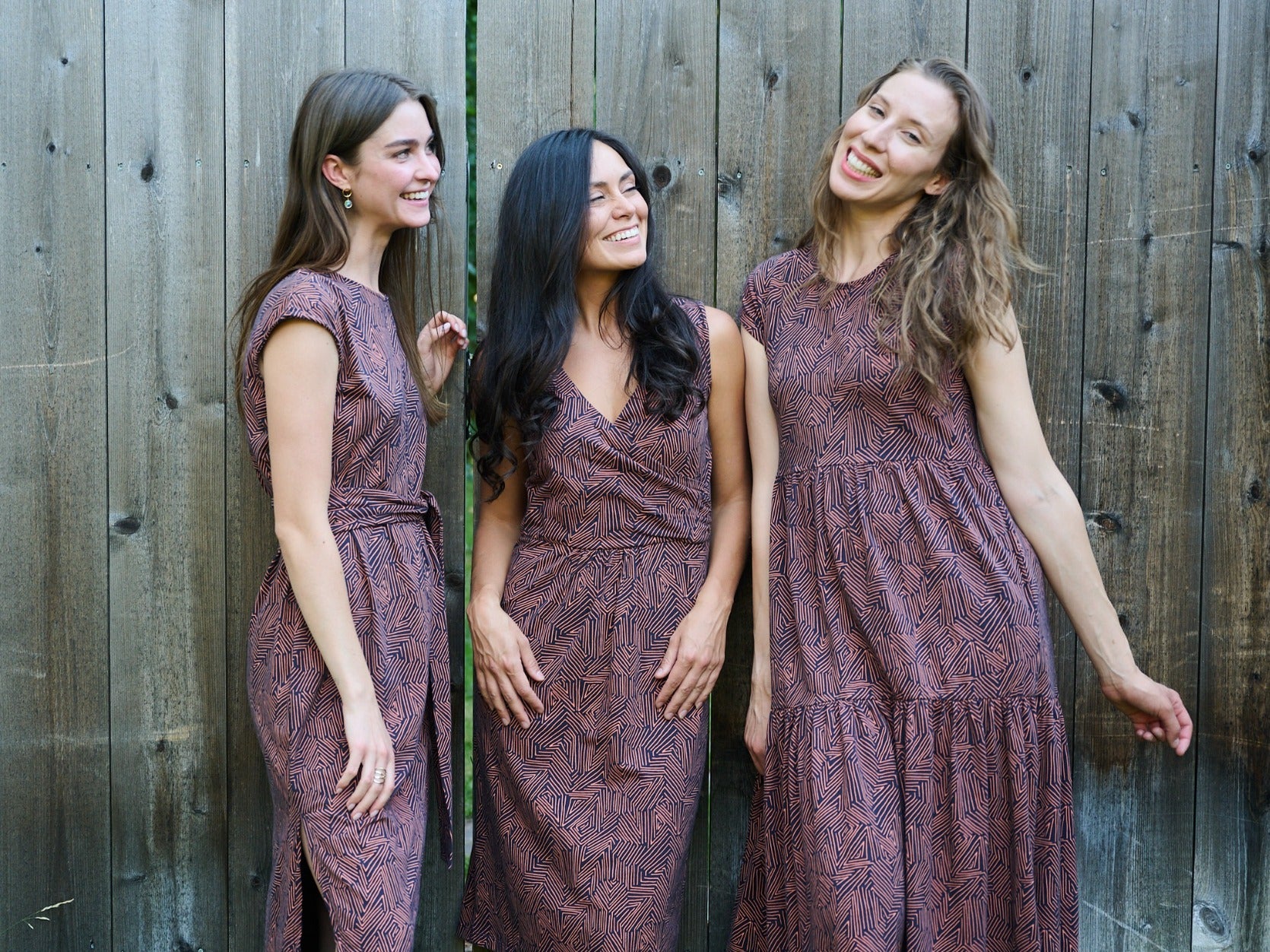 Danica Wrap Dress - Tree Rings Blue - 图片 9