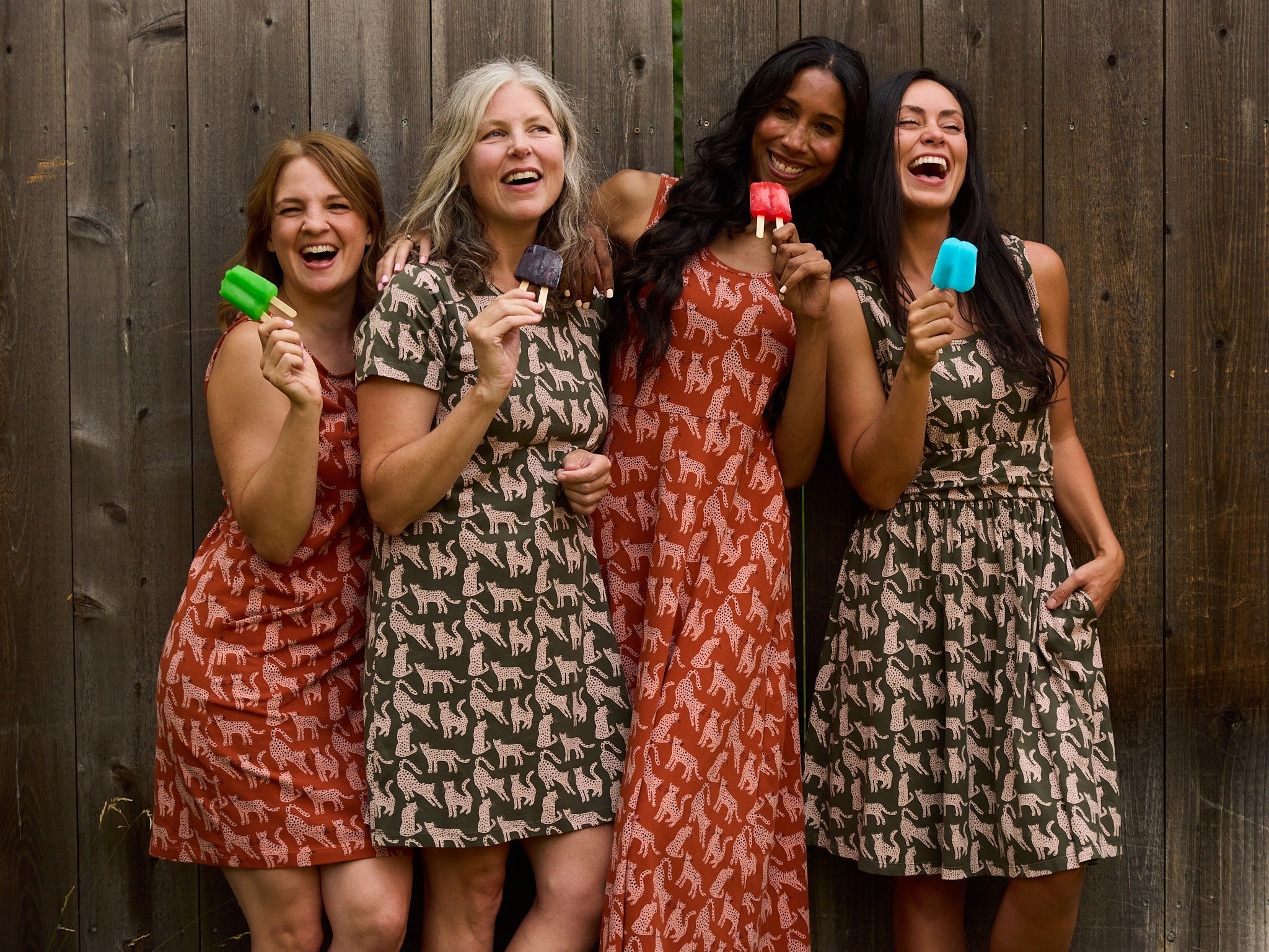 Asheville Dress - Leopard Green - Image 6