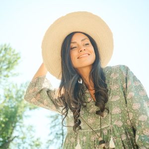 Sohla Mini Dress - Aegean Teal Floral - Image 4