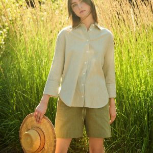 Larisa Short - Olive Chambray - 图片 4