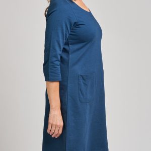 Sylvan Shift Dress - Loop Knit Blue - Image 2