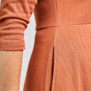 Mumbai Maxi Dress  - Sandstone Rib Knit - Image 3