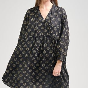 Sohla Mini Dress - Floral Stamp Black - Image 5