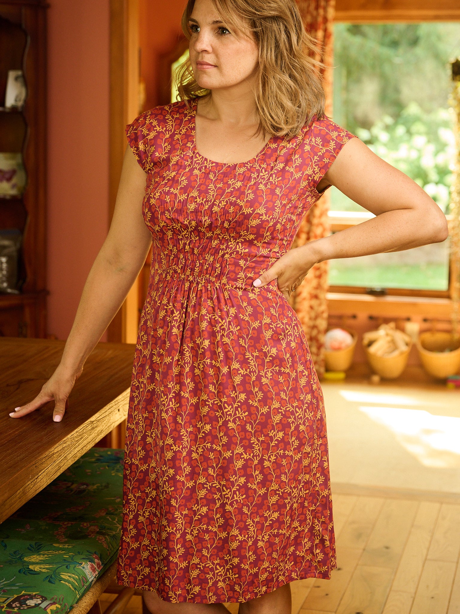 Artsy Traveler Dress - Berry Poppy - Image 1