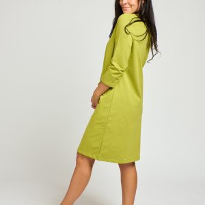 Sylvan Shift Dress - Loop Knit Moss - Image 6