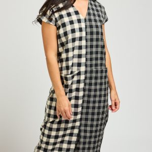 Padma Pocket Dress - Black and White Mix - 图片 10