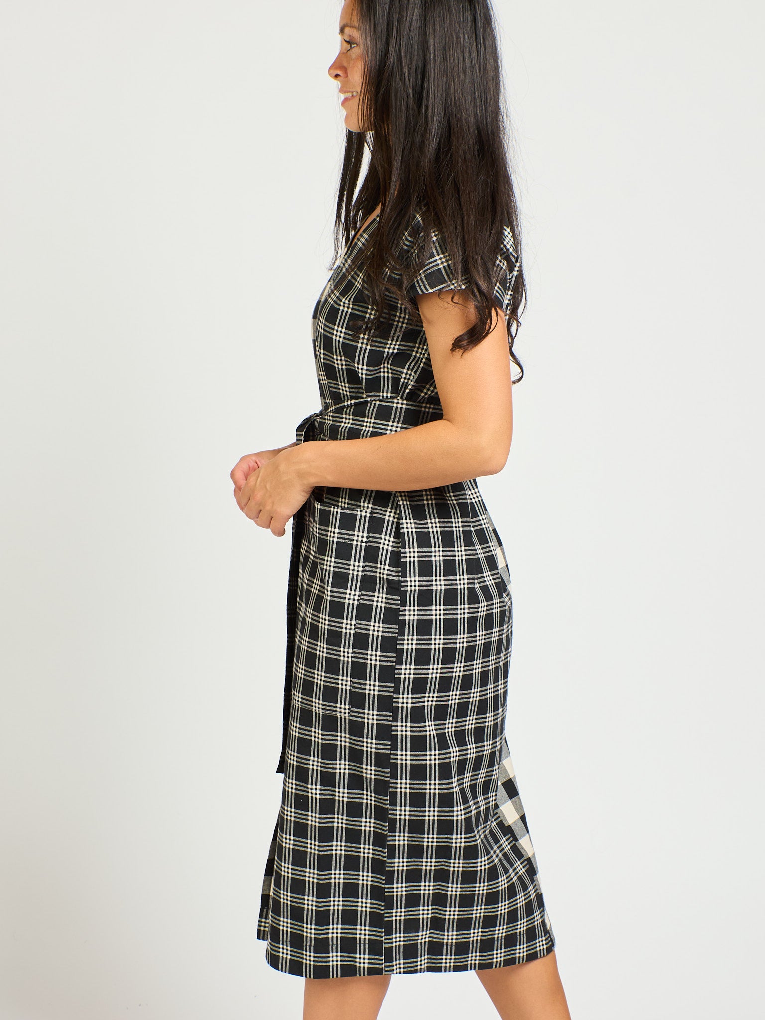 Padma Pocket Dress - Black and White Mix - 图片 9