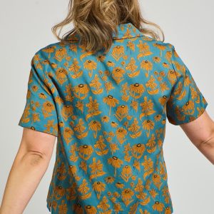 Camp Shirt - Teal Floral - Image 6
