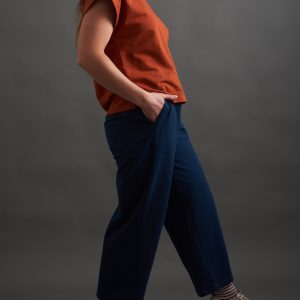 Fae Wide-Leg Pant - Loop Knit Blue - 图片 8