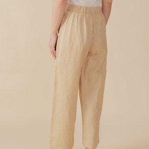 Emmy Drawstring Pant - Birch Linen - 图片 5