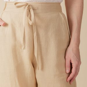 Emmy Drawstring Pant - Birch Linen - 图片 4