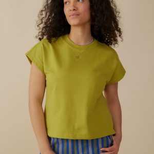 Caitlin Top - Loop Knit Moss - Image 1
