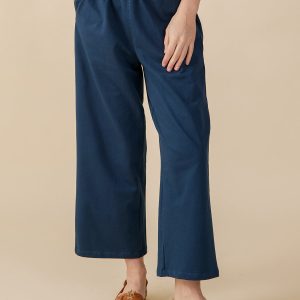 Fae Wide-Leg Pant - Loop Knit Blue - 图片 1