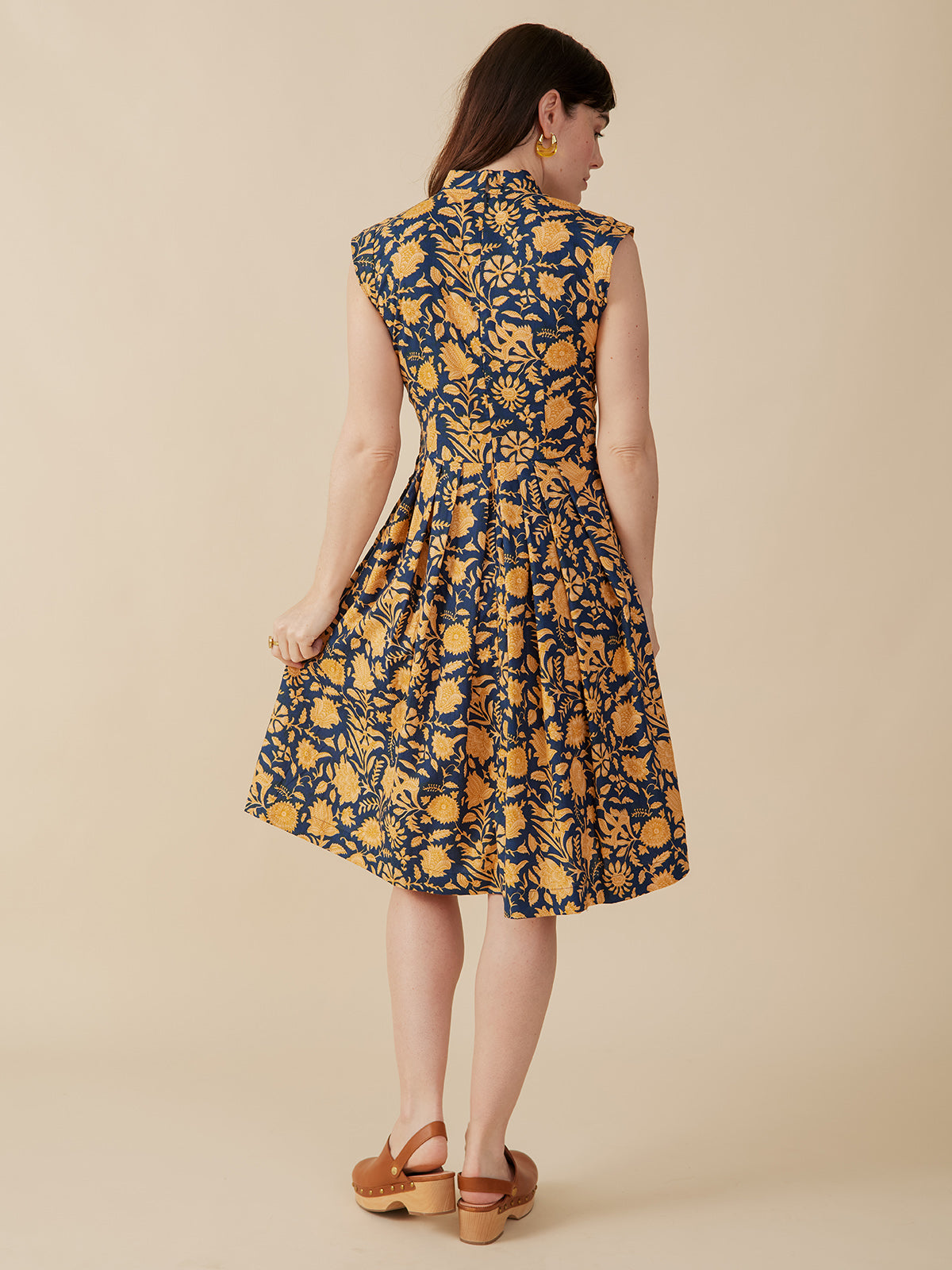 Lucille Dress - Navy Botanical - Image 3