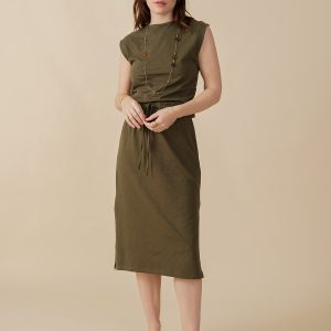 Isla Skirt - Olive - Image 3