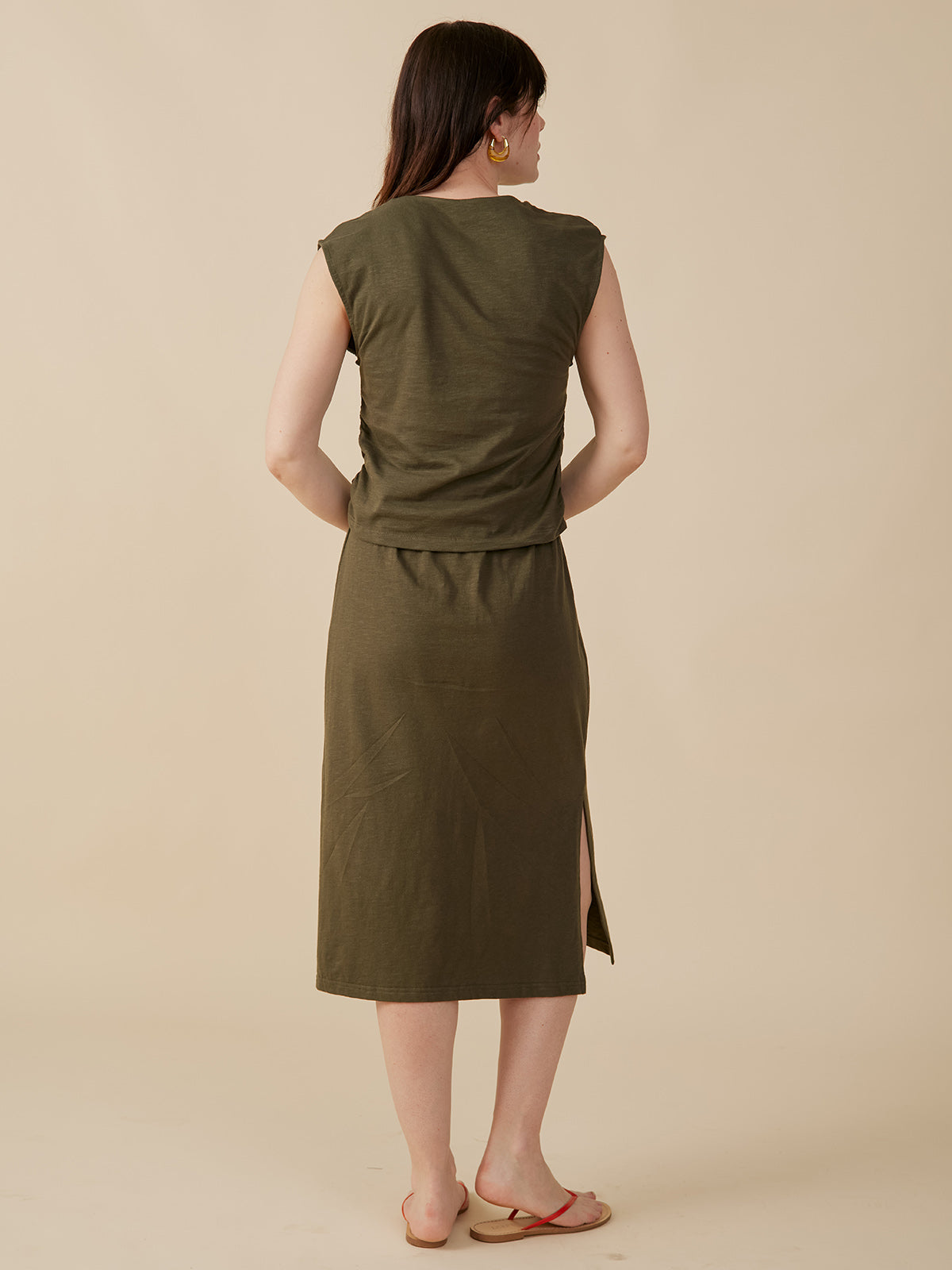 Isla Skirt - Olive - Image 5