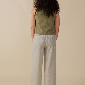 Tabitha Pant - Olive Stripe - Image 5