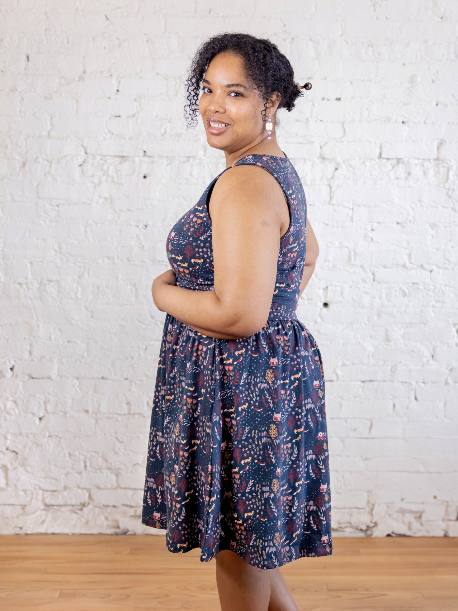Asheville Plus Size Dress - Fox Field Blue - Image 1