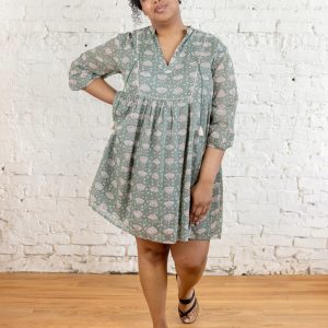 Sohla Mini Dress - Aegean Teal Floral - Image 2