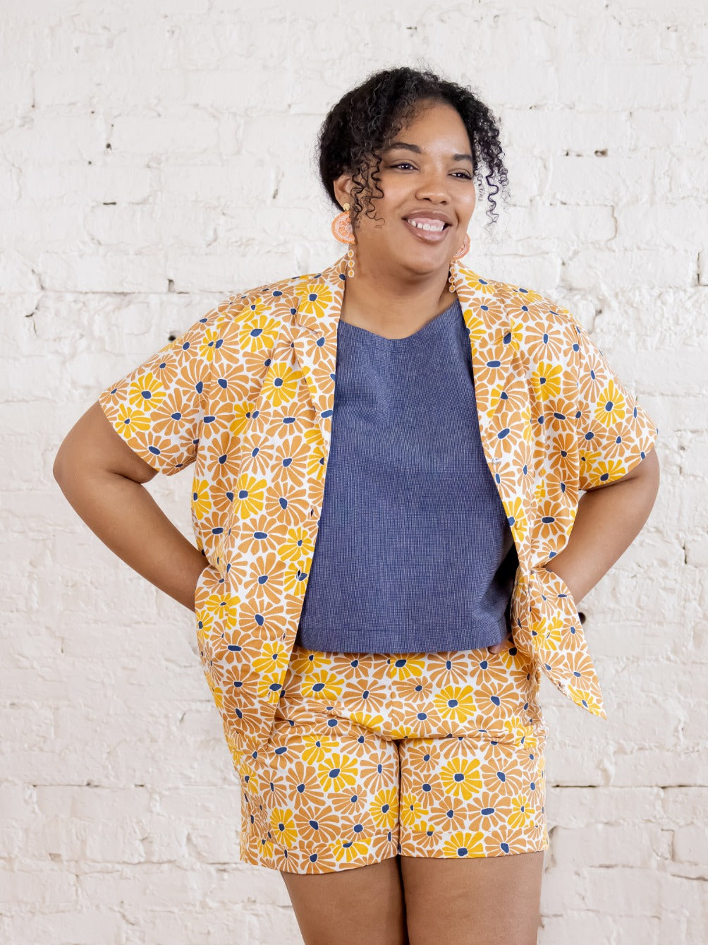 Camp Plus Size Shirt - Sunny Floral - Image 4