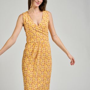 Danica Wrap Dress - Matisse Yellow - 图片 1