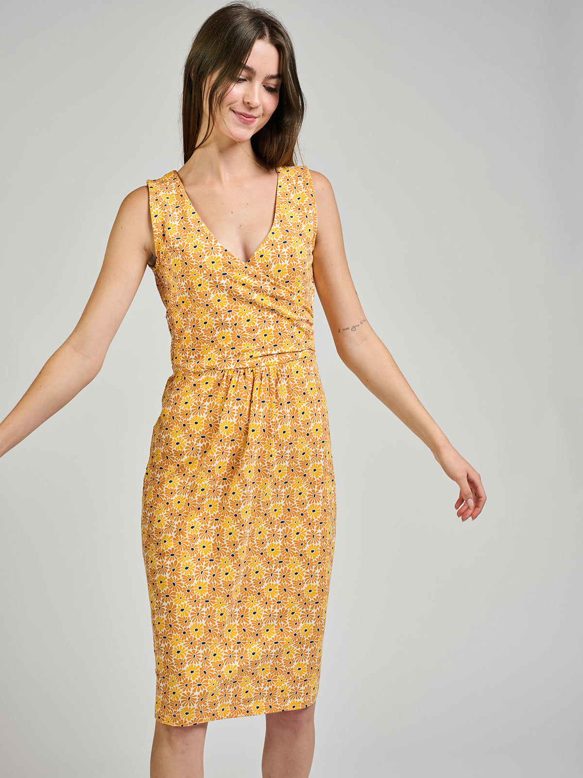 Danica Wrap Dress - Matisse Yellow - 图片 1