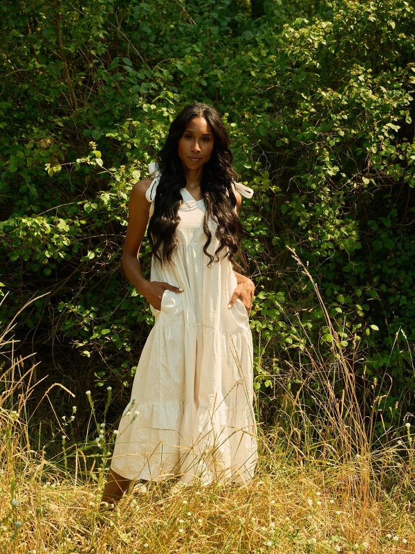 Lorelei Dress - White Waves