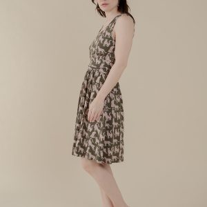 Asheville Dress - Leopard Green - Image 3