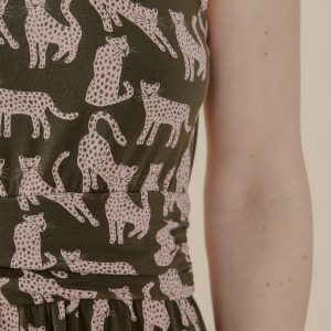 Asheville Dress - Leopard Green - Image 2