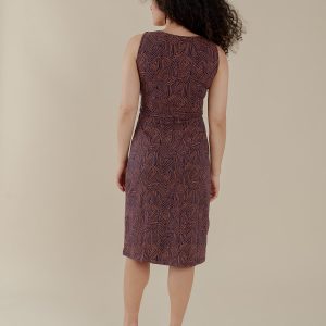 Danica Wrap Dress - Tree Rings Blue - 图片 4