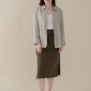 Isla Skirt - Olive - Image 6