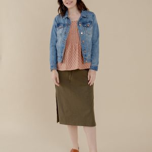 Isla Skirt - Olive - Image 7