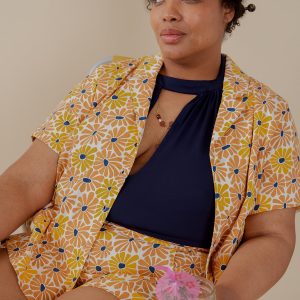 Camp Plus Size Shirt - Sunny Floral - Image 2