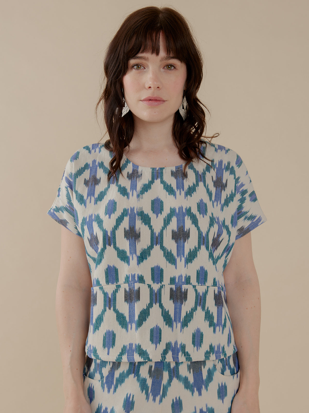 Dana Top - Seashore Ikat - Image 1
