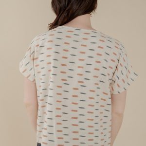 Dana Top - Ivory Ikat - Image 4