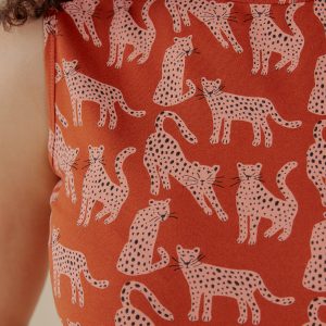 Millie Muscle Tee - Leopard Sienna - Image 2