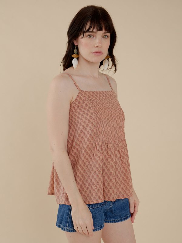 Tegan Tank - Blush Flowers