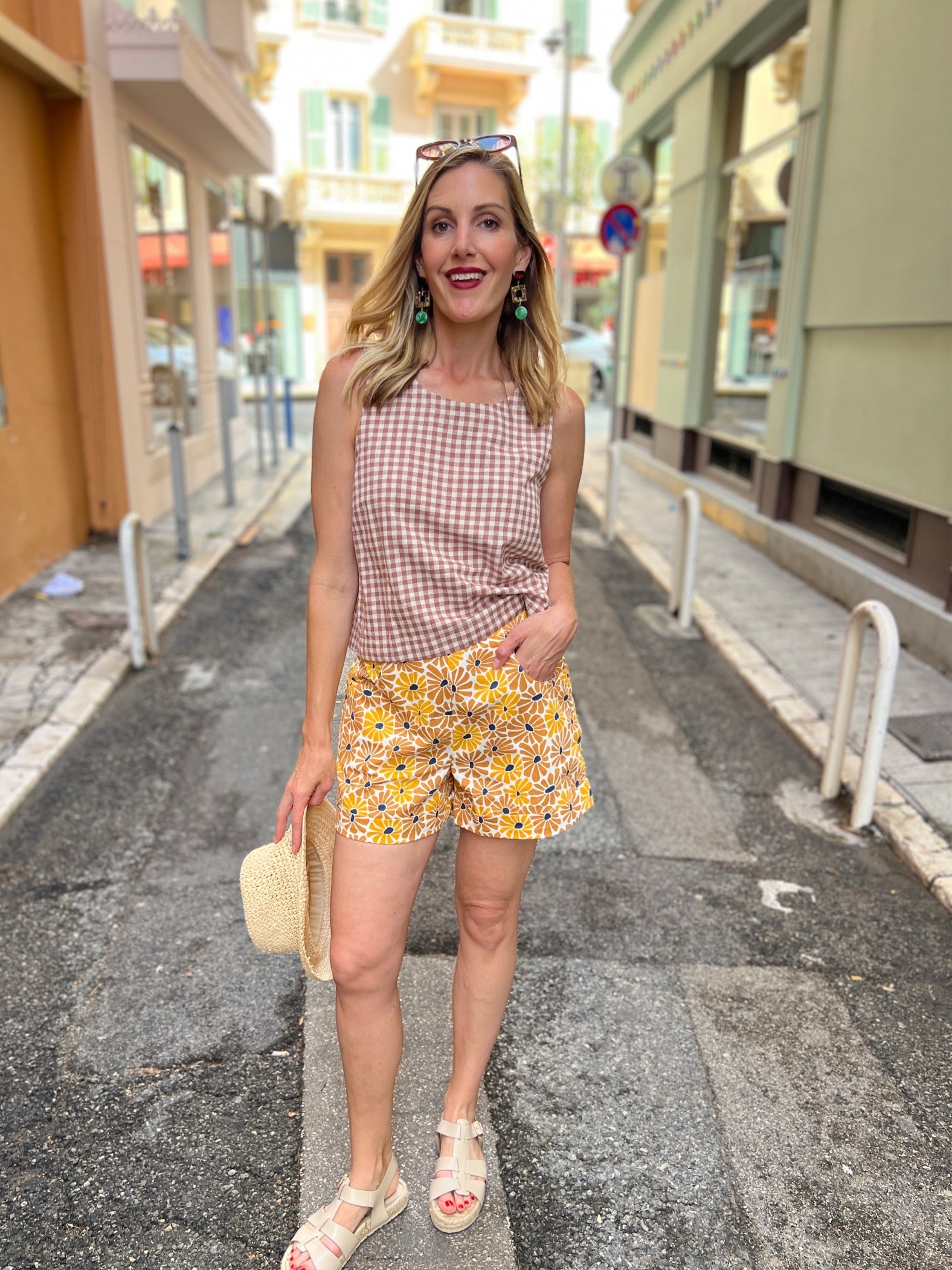 Neko Tank - Brown Gingham - Image 2