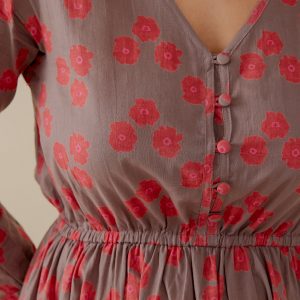 Mia Dress - Fuchsia Floral - Image 2