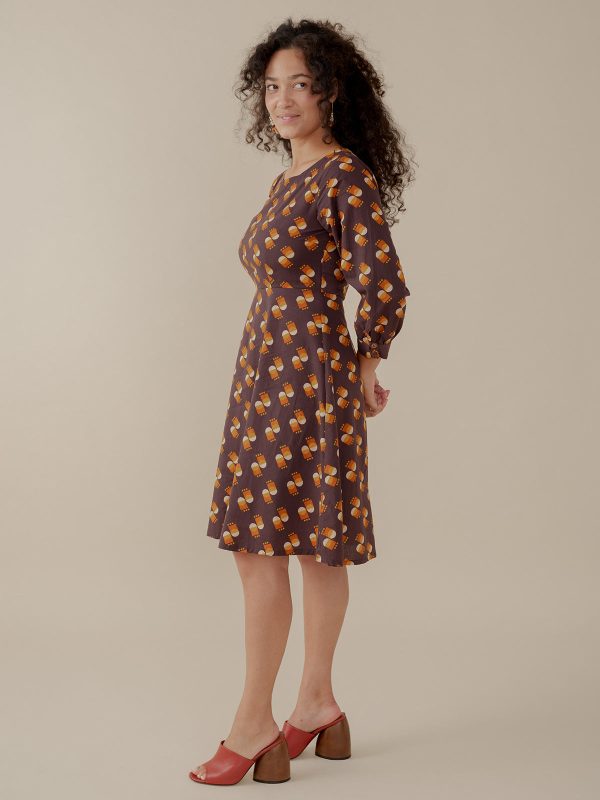 Marseille Long Sleeve Dress - Desert Shapes