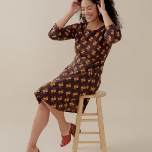 Marseille Long Sleeve Dress - Desert Shapes - Image 2