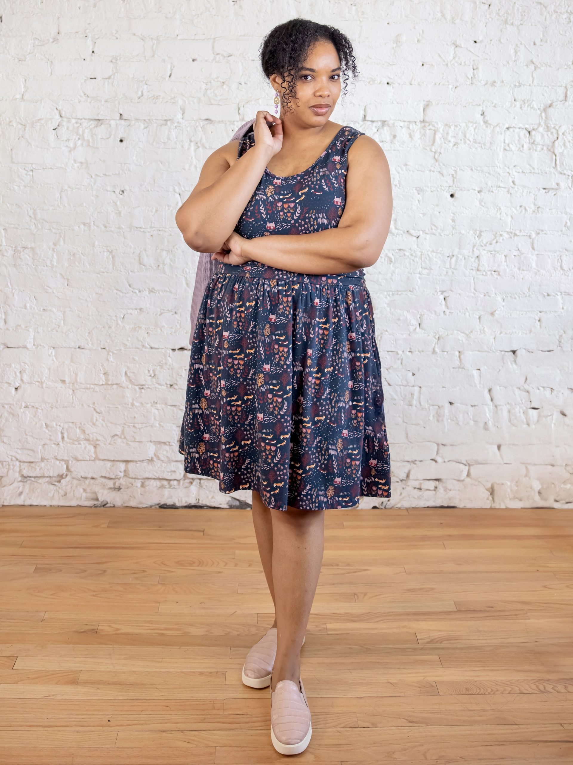 Asheville Plus Size Dress - Fox Field Blue - Image 3