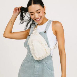 Micah Sling Bag in Ivory