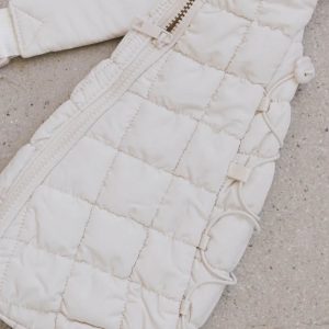 Aliyah Quilted Sling Bag in Ivory