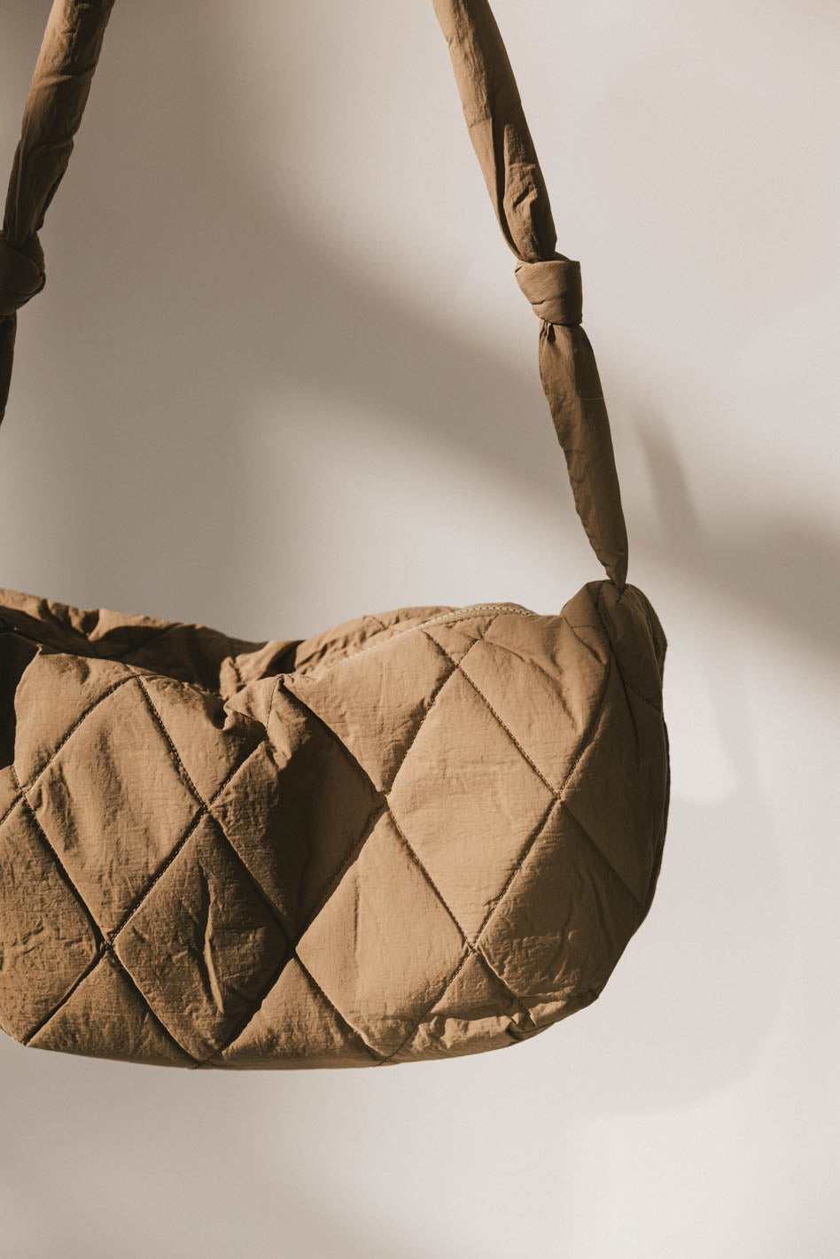 Whimsy Quilted Bag in Taupe - Image 4