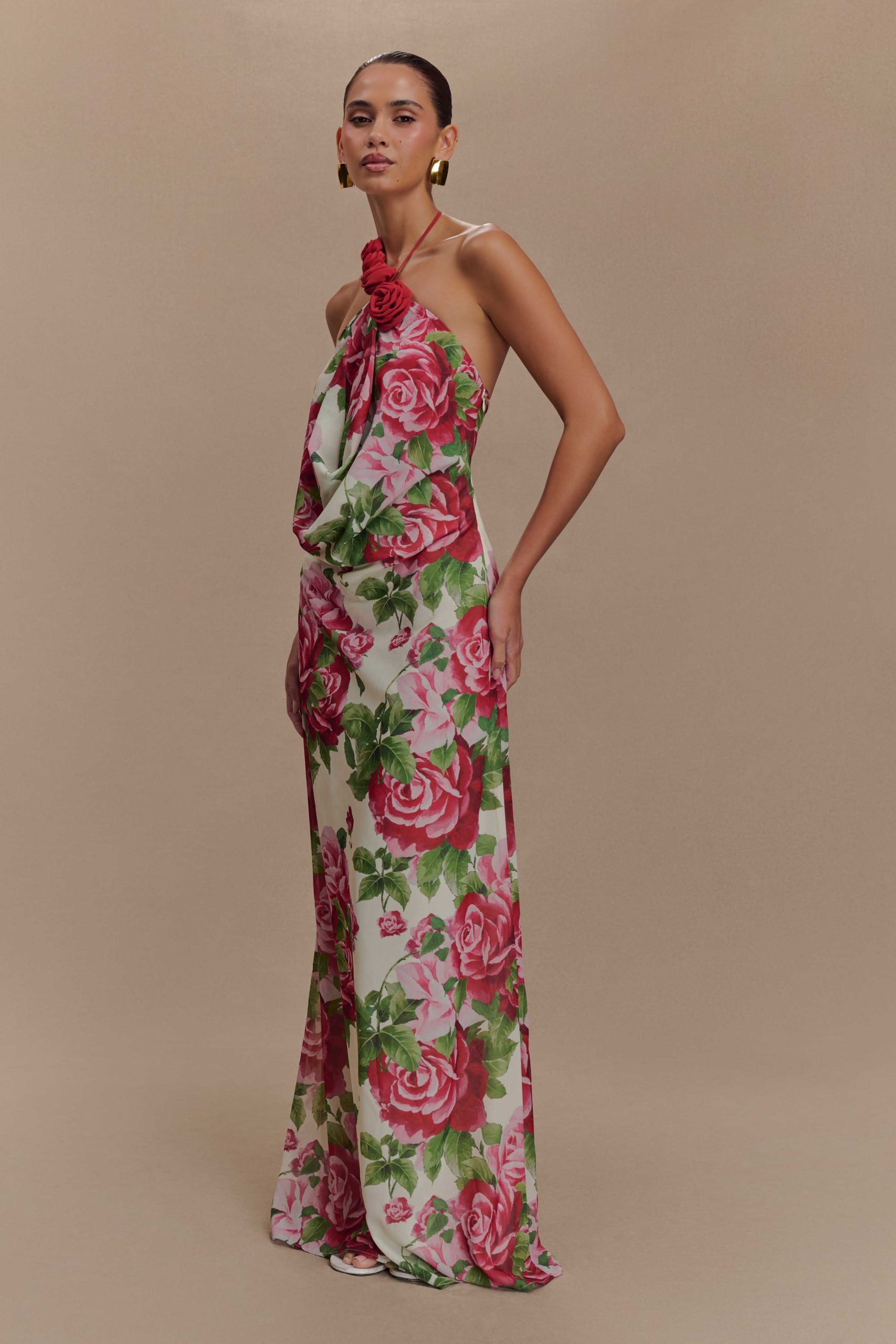 Rosalia Cowl Neck Maxi Dress - Sonia Rose Print - Image 6